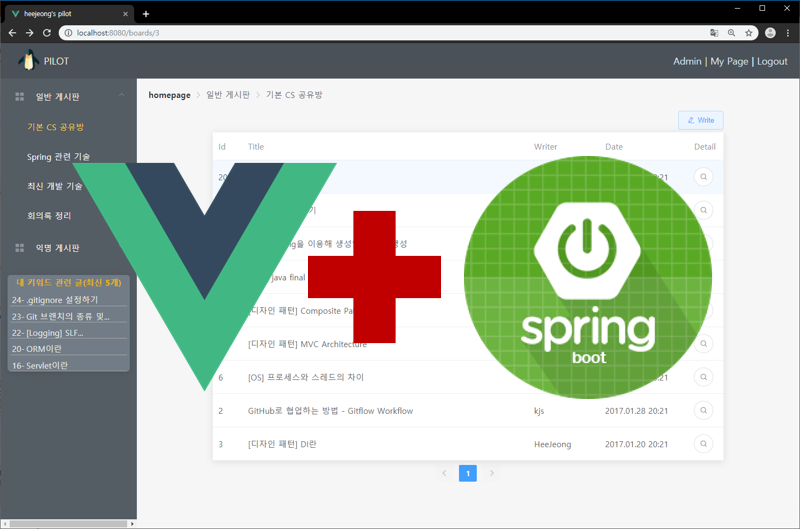 카페 형식 게시판 구현 - 파일럿 프로젝트 섬네일